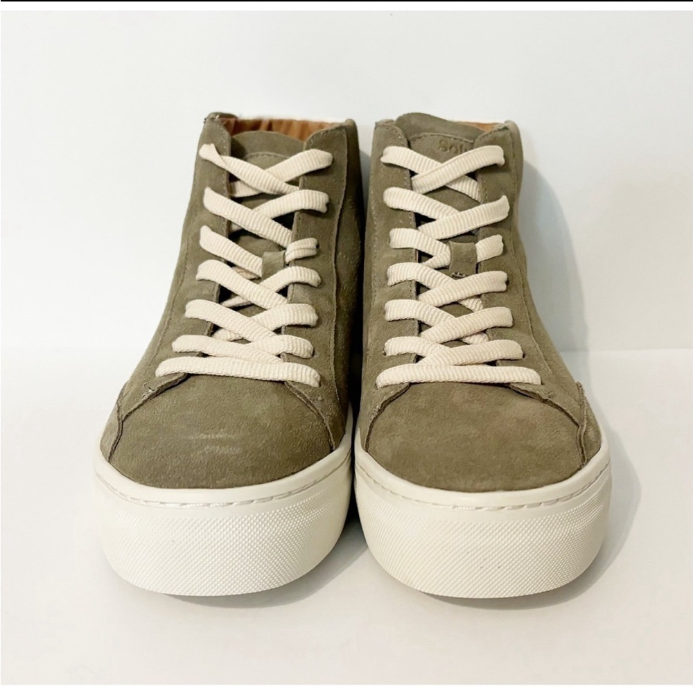 SOLUDOS INIZA HIGH TOP SAGE SNEAKERS 8.5 NEW IN BOX - Picture 11 of 14